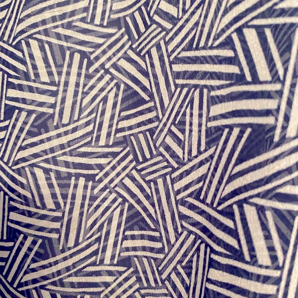 DVF navy sheer blouse - Picture 4 of 5